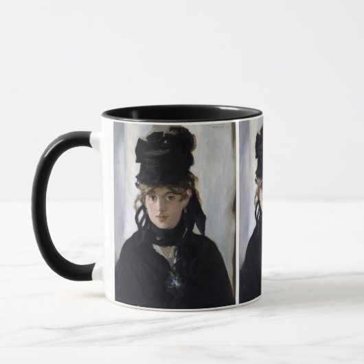 Manet - Berthe Morisot met een boeket viooltjes Mok (Links)