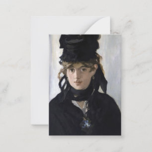 Manet - Berthe Morisot met een boeket viooltjes Notitiekaartje
