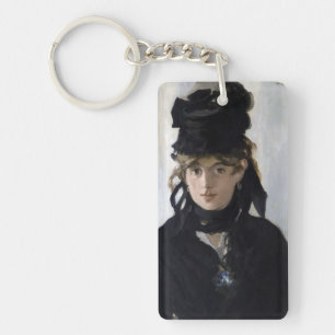 Manet - Berthe Morisot met een boeket viooltjes Sleutelhanger
