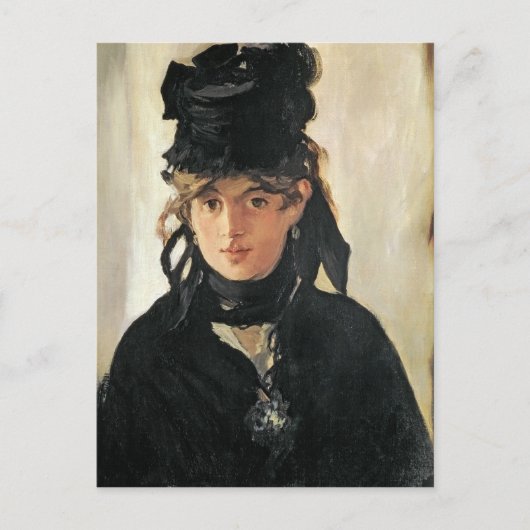 Manet | Berthe Morisot met een Bouquet van Violets Briefkaart (Voorkant)