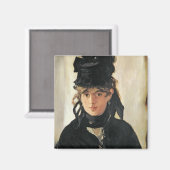 Manet | Berthe Morisot met een Bouquet van Violets Magneet (Voorkant / Achterkant)