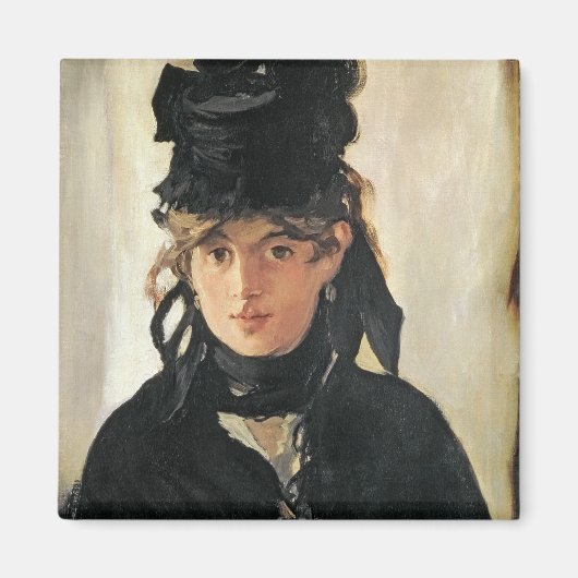 Manet | Berthe Morisot met een Bouquet van Violets Magneet (Voorkant)