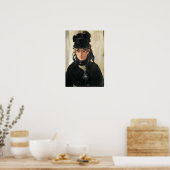 Manet | Berthe Morisot met een Bouquet van Violets Poster (Keuken)