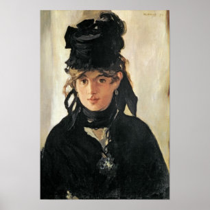 Manet   Berthe Morisot met een Bouquet van Violets Poster
