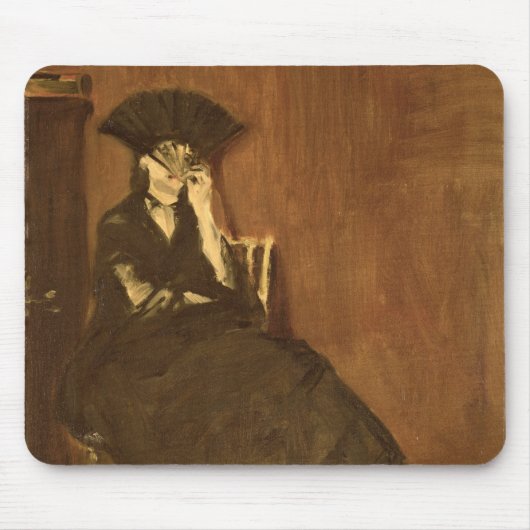 Manet | Berthe Morisot met een ventilator, 1872 Muismat (Voorkant)