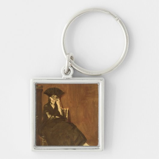 Manet | Berthe Morisot met een ventilator, 1872 Sleutelhanger (Voorkant)