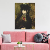 Manet | Berthe Morisot Wearing a Veil, 1872 Canvas Afdruk (Insitu (Woonkamer))