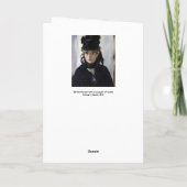 Manet - Berthe Morisot with a bouquet of violets Kaart (Achterkant)