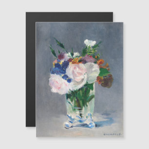 Manet - Bloemen in een Crystal Vase Magnetic Kaart