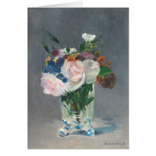 Manet   Bloemen in een kristalvet, c.1882
