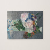 Manet | Bloemen in een kristalvet, c.1882 Legpuzzel (Horizontaal)
