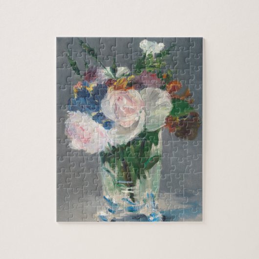 Manet | Bloemen in een kristalvet, c.1882 Legpuzzel (Verticaal)
