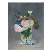 Manet | Bloemen in een kristalvet, c.1882 Perfect Poster (Voorkant)