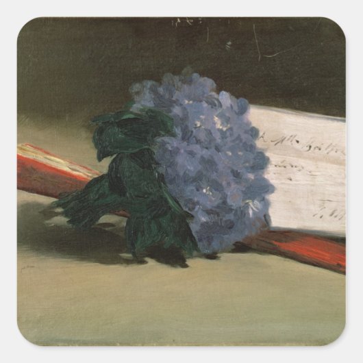 Manet | Bouquet of Violets, 1872 Vierkante Sticker (Voorkant)
