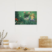 Manet - Boy in Flowers (Jacques Hoschede) Poster (Keuken)