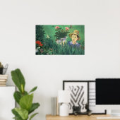 Manet - Boy in Flowers (Jacques Hoschede) Poster (Thuiskantoor)