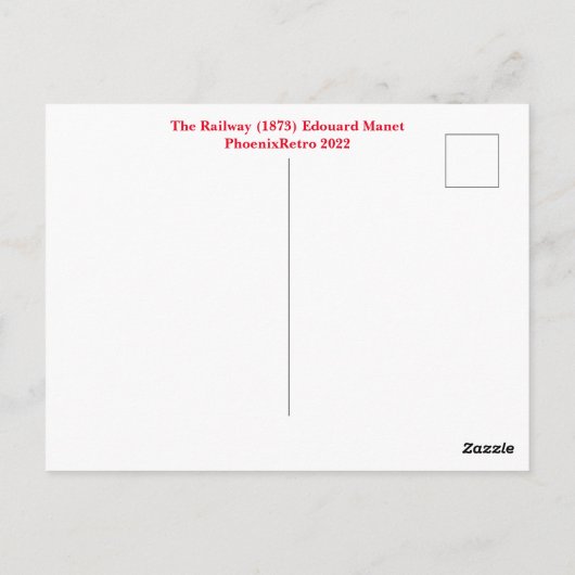 Manet Briefkaart (Achterkant)