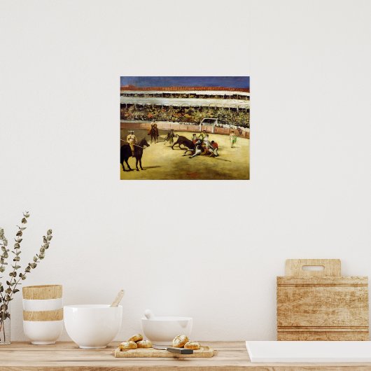 Manet | Bull Fight, 1865 Poster (Keuken)