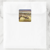 Manet | Bull Fight, 1865 Vierkante Sticker (Tas)
