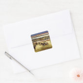 Manet | Bull Fight, 1865 Vierkante Sticker (Envelop)