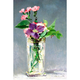Manet Carnans clematis CC1240 Mooie bloemen Perfect Poster