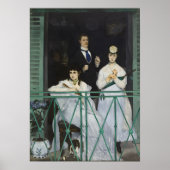 Manet - De Balcony Poster (Voorkant)