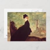 Manet | De Horsvrouw, 1875 Briefkaart (Voorkant / Achterkant)