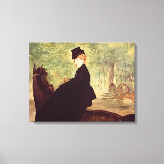 Manet | De Horsvrouw, 1875 Canvas Afdruk (Voorkant)
