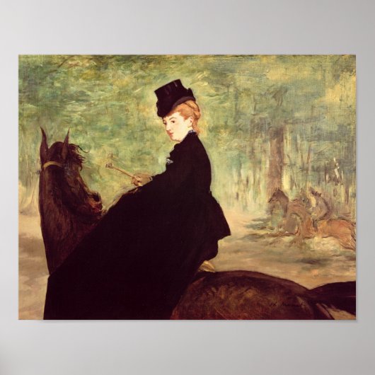 Manet | De Horsvrouw, 1875 Poster (Voorkant)