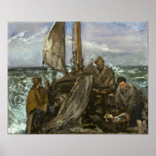 Manet - de ketels van het Zee Poster