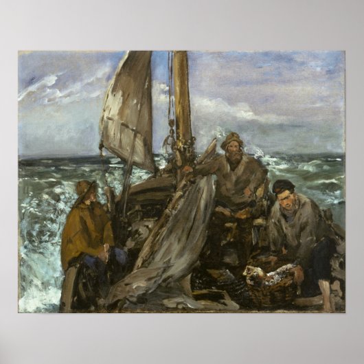 Manet - de ketels van het Zee Poster (Voorkant)