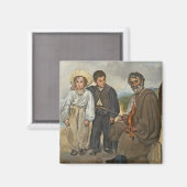 Manet | De oude muzikant, 1862 Magneet (Voorkant / Achterkant)
