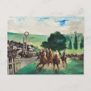 Manet - De Reizen bij Longchamp Briefkaart