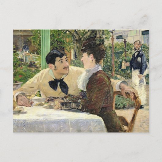 Manet | De tuin van Pere Lathuille, 1879 Briefkaart (Voorkant)