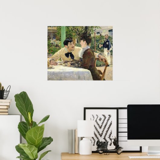 Manet | De tuin van Pere Lathuille, 1879 Poster (Thuiskantoor)