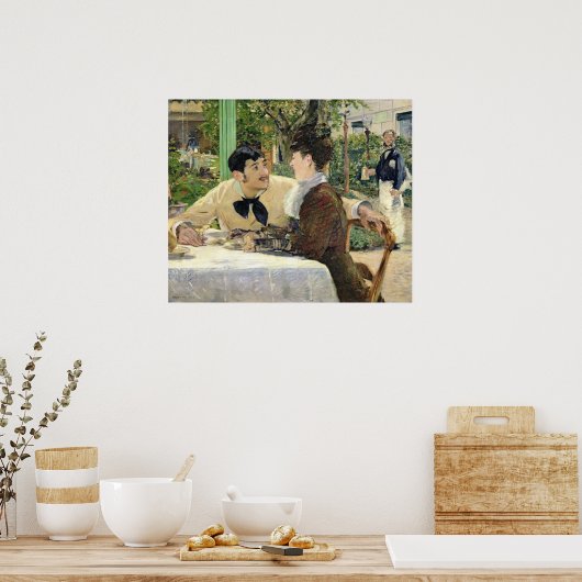 Manet | De tuin van Pere Lathuille, 1879 Poster (Keuken)