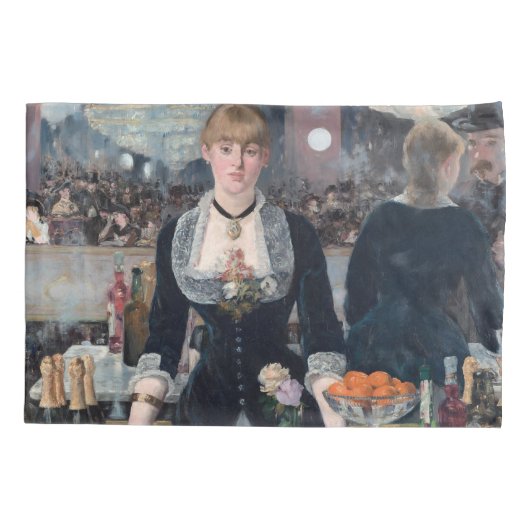Manet - Een bar bij de Folies-Bergere Kussensloop (Achterkant)