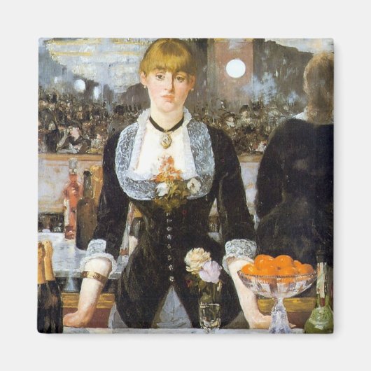 Manet: Een bar in de Folies-Bergere, 1882 Magneet (Voorkant)