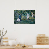 Manet - een spelletje van croquet poster (Keuken)
