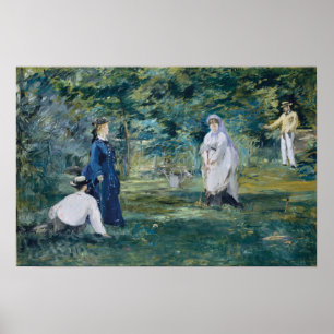 Manet - een spelletje van croquet poster