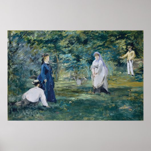 Manet - een spelletje van croquet poster (Voorkant)