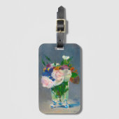Manet Flowers in een Crystal Vase Bagagelabel (Voorkant (verticaal))