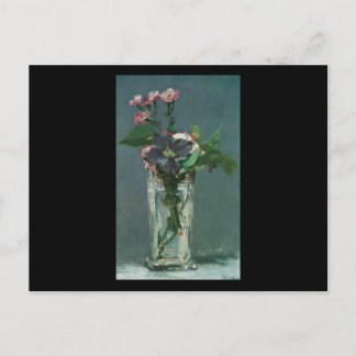 Manet Flowers in een Crystal Vase Briefkaart