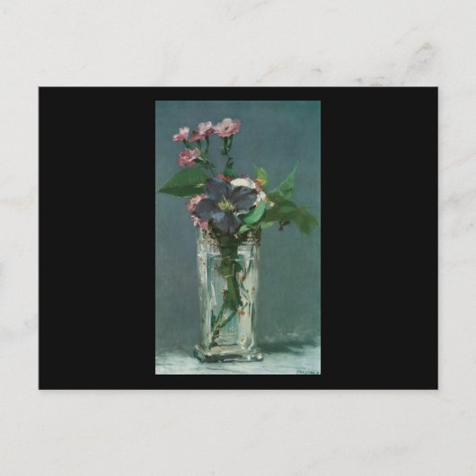 Manet Flowers in een Crystal Vase Briefkaart (Voorkant)