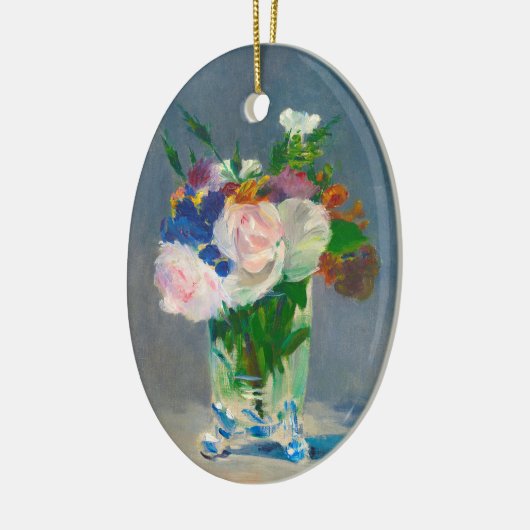Manet Flowers in een Crystal Vase Keramisch Ornament (Links)
