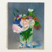 Manet Flowers in een Crystal Vase Planner (Voorkant)