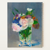 Manet Flowers in een Crystal Vase Planner (Achterkant)