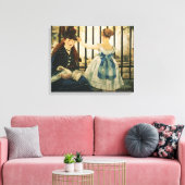 Manet | Gare St. Lazare, 1872-3 Canvas Afdruk (Insitu (Woonkamer))
