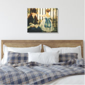 Manet | Gare St. Lazare, 1872-3 Canvas Afdruk (Insitu (Slaapkamer))