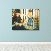 Manet | Gare St. Lazare, 1872-3 Canvas Afdruk (Insitu (Houten vloer))